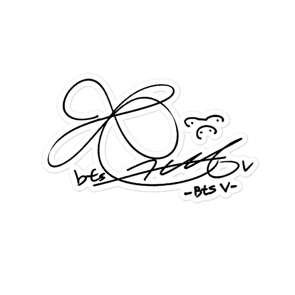 BTS V, Kim Tae-hyung Signature Sticker