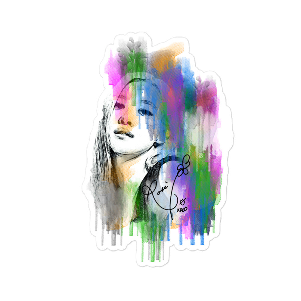 BLACKPINK Rosé, Roseanne Park Waterpaint Portrait Sticker