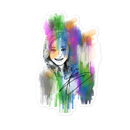 TWICE Tzuyu, Chou Tzu-yu Waterpaint Portrait Sticker