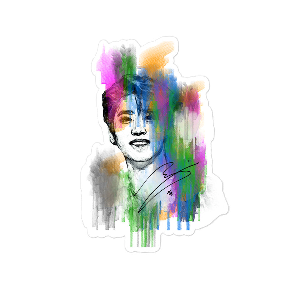 Stray Kids Han, Han Ji-sung Waterpaint Portrait Sticker