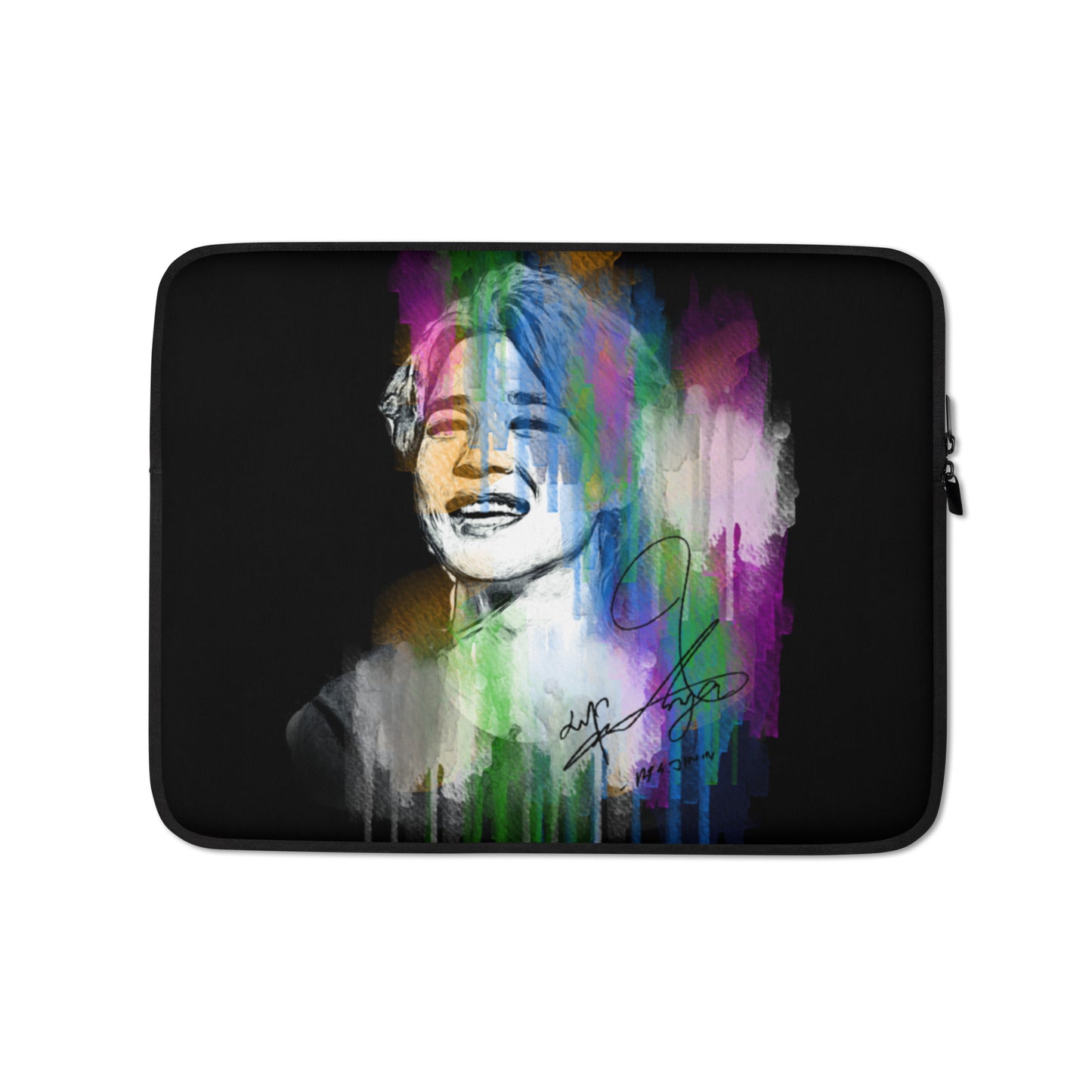 BTS Jimin, Park Ji-min Waterpaint Portrait Laptop MacBook Sleeve