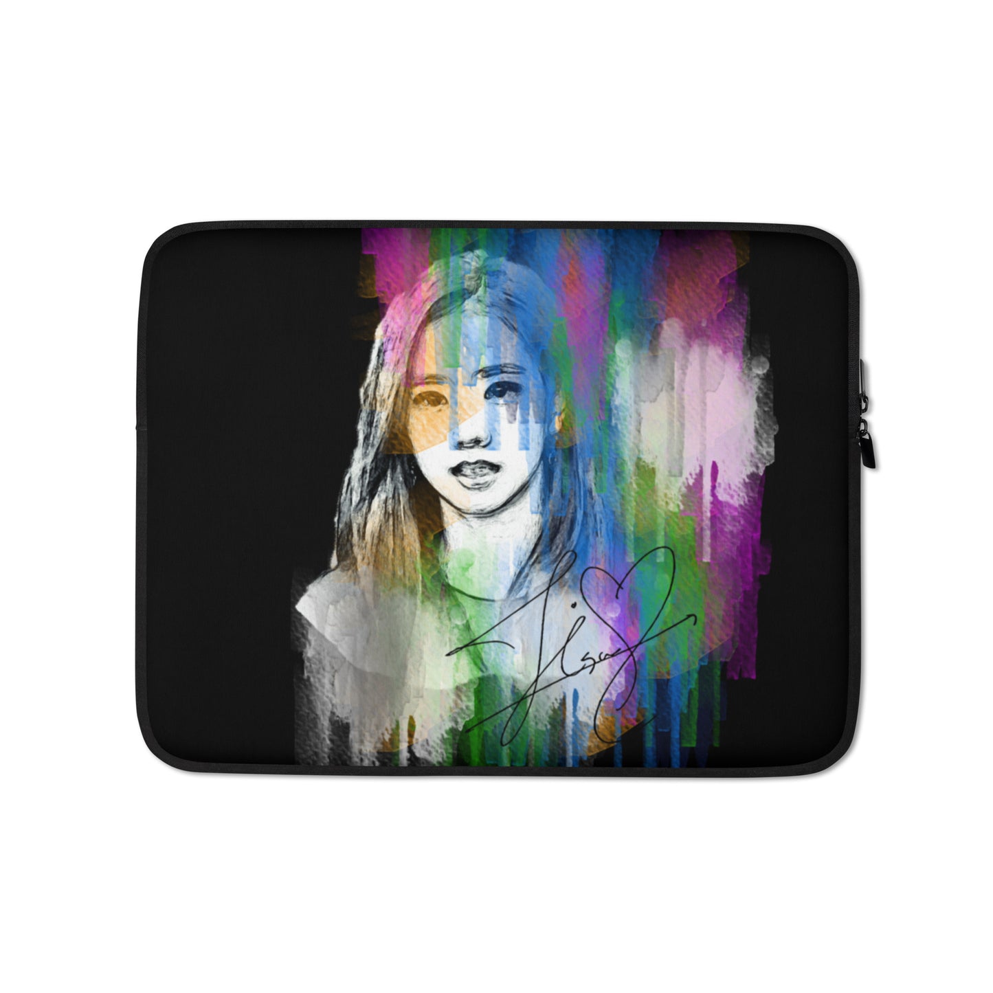 BLACKPINK Jisoo, Kim Jisoo Waterpaint Portrait Laptop MacBook Sleeve