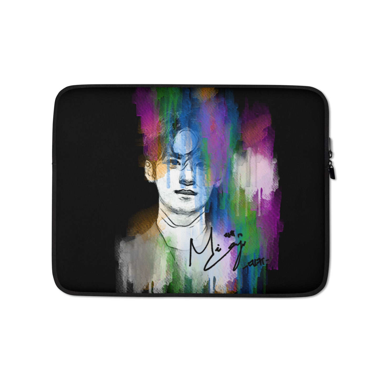 SEVENTEEN Mingyu, Kim Mingyu Waterpaint Portrait Laptop MacBook Sleeve