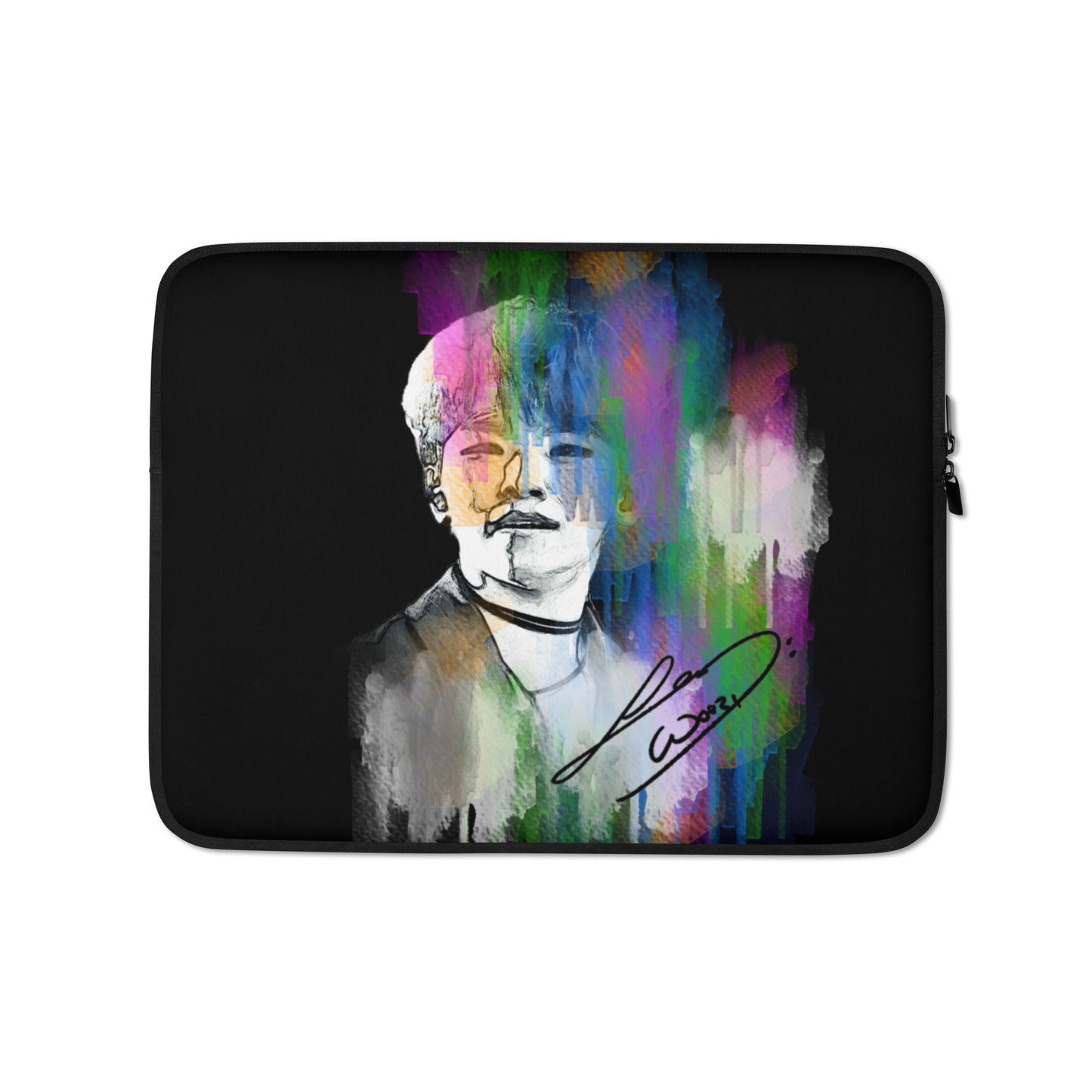 SEVENTEEN Woozi, Lee Ji-hoon Waterpaint Portrait Laptop MacBook Sleeve