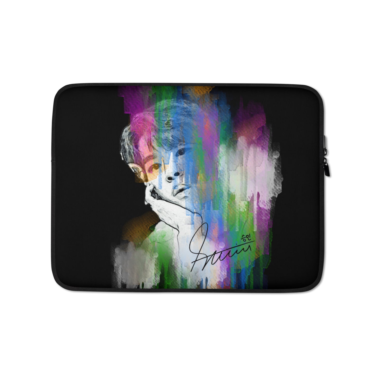 Stray Kids Seungmin, Kim Seung-min Waterpaint Portrait Laptop MacBook Sleeve