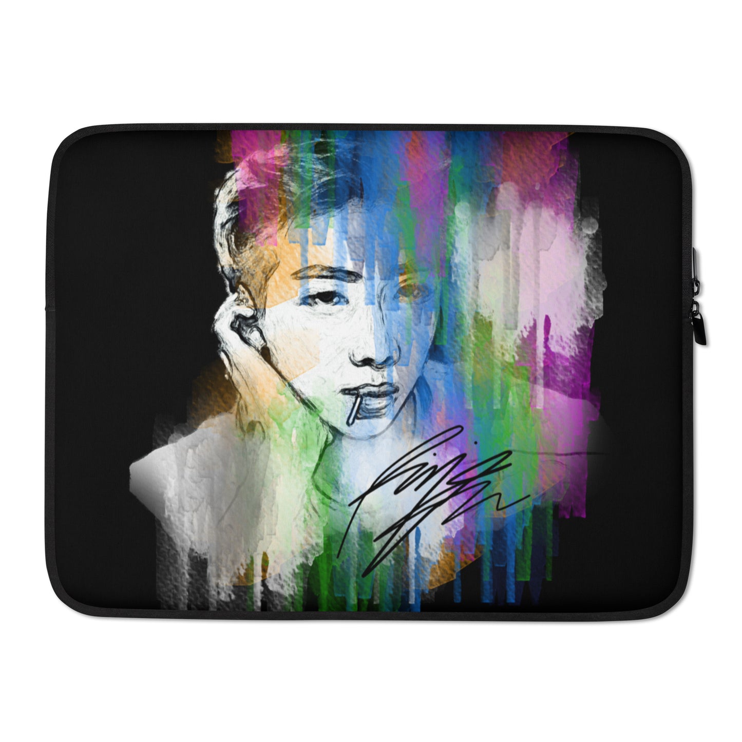 BTS RM, Kim Nam-joon Waterpaint Portrait Laptop MacBook Sleeve