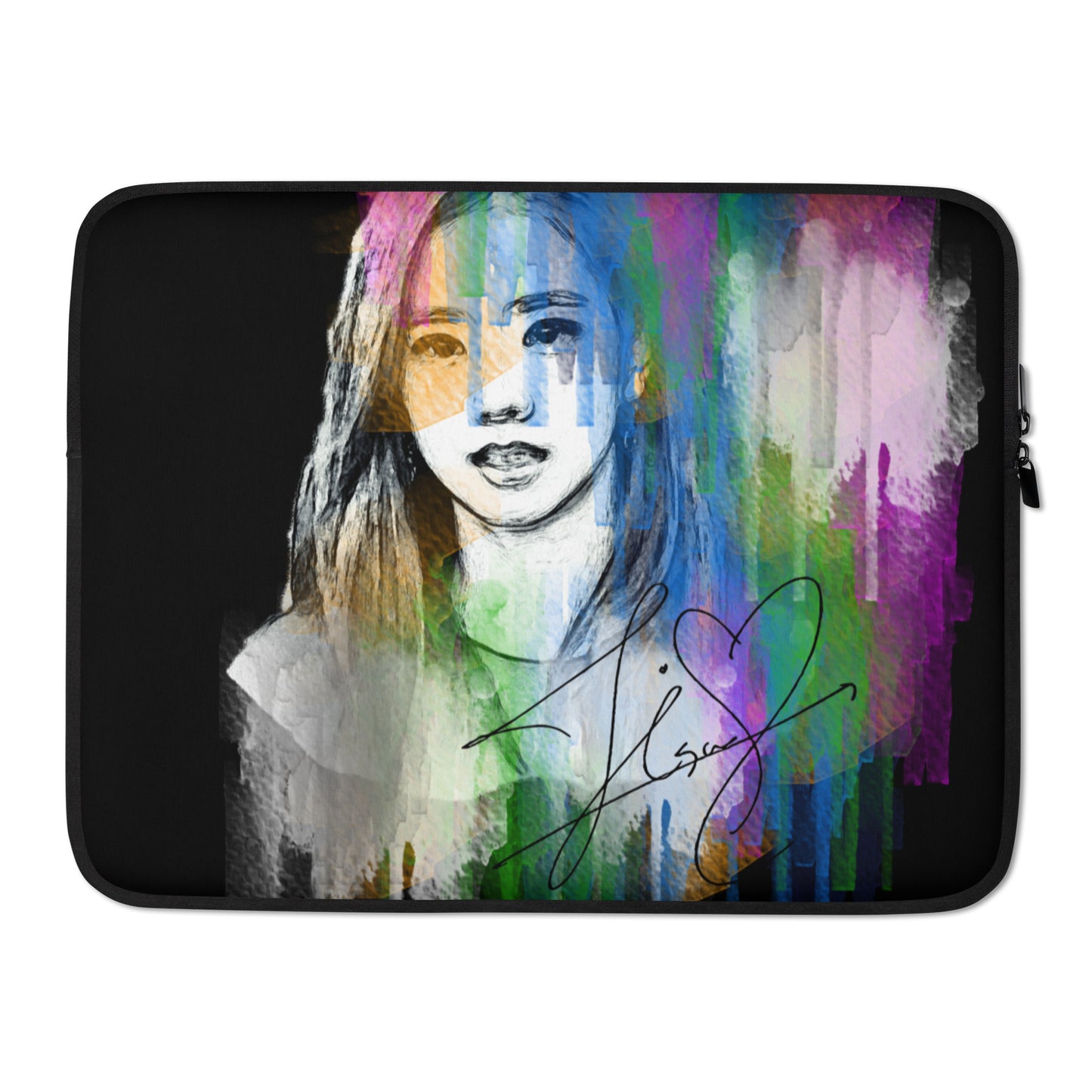 BLACKPINK Jisoo, Kim Jisoo Waterpaint Portrait Laptop MacBook Sleeve