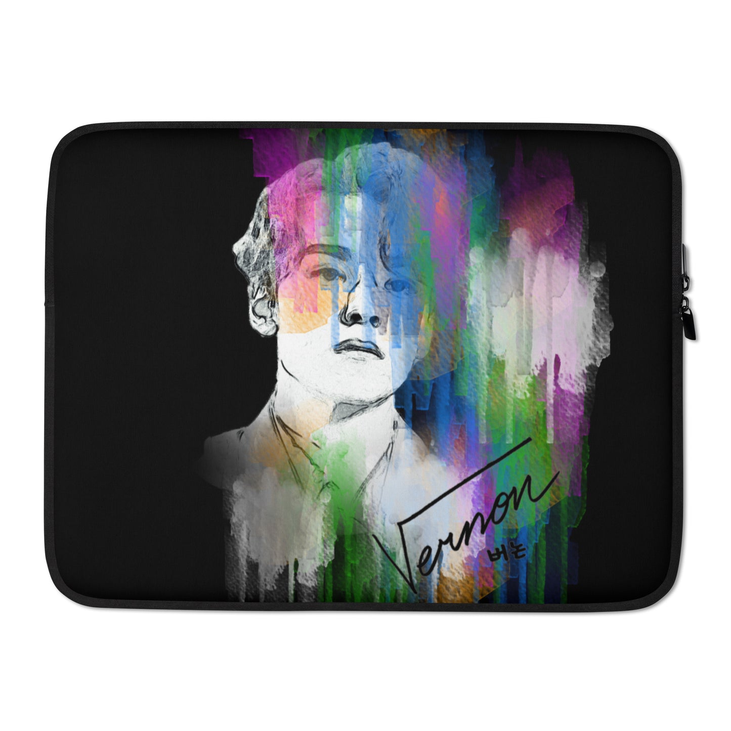 SEVENTEEN Vernon, Hansol Vernon Chwe Waterpaint Portrait Laptop MacBook Sleeve