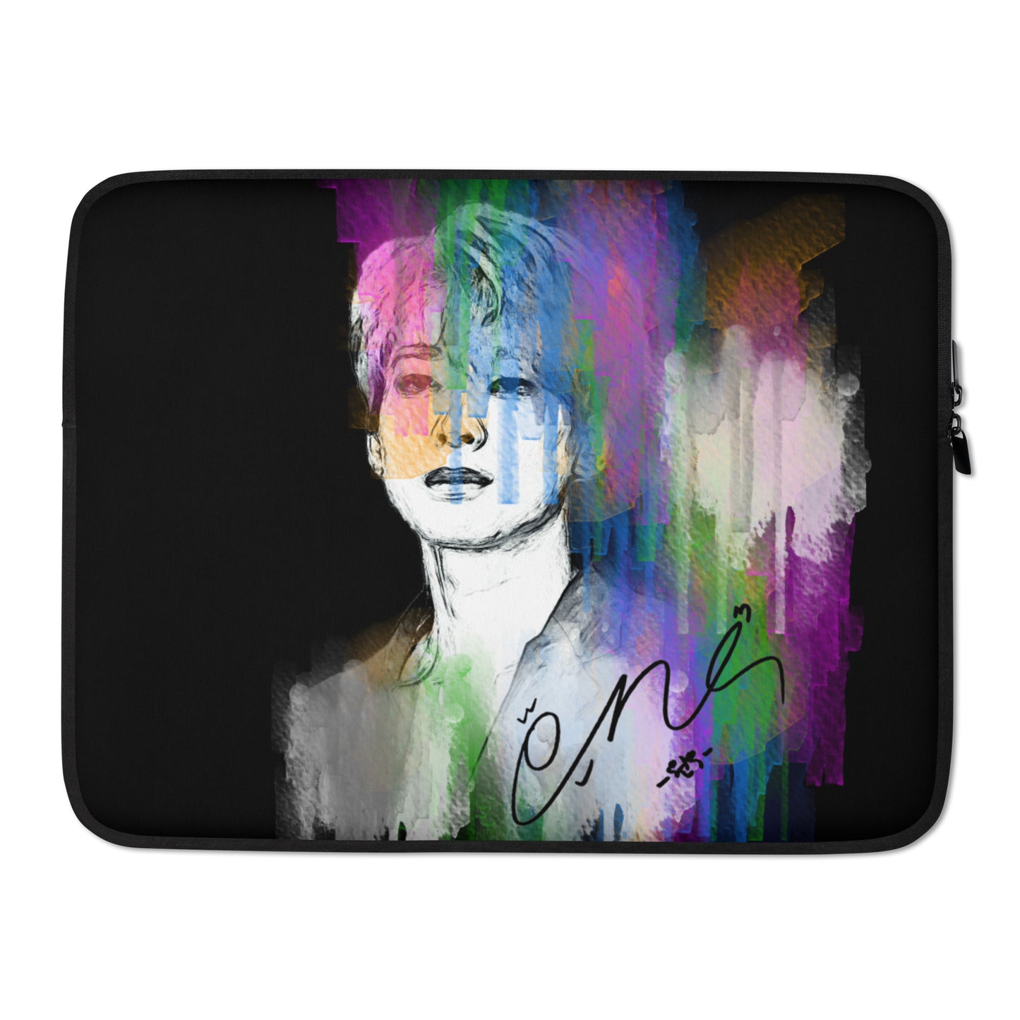 SEVENTEEN Wonwoo, Jeon Won-woo Waterpaint Portrait Laptop MacBook Sleeve