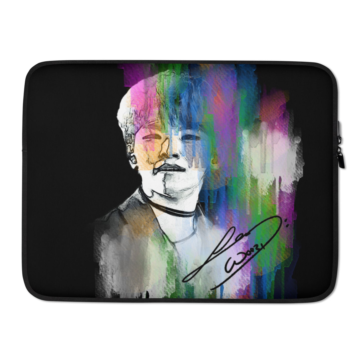 SEVENTEEN Woozi, Lee Ji-hoon Waterpaint Portrait Laptop MacBook Sleeve