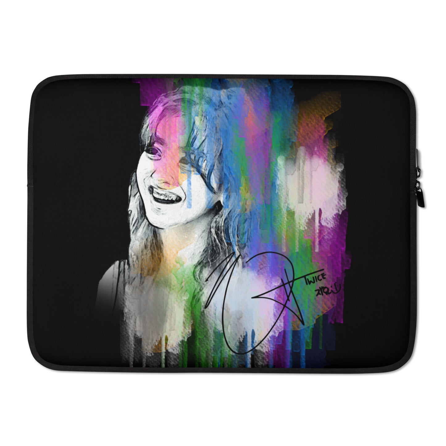 TWICE Jihyo, Park Ji-hyo Waterpaint Portrait Laptop MacBook Sleeve