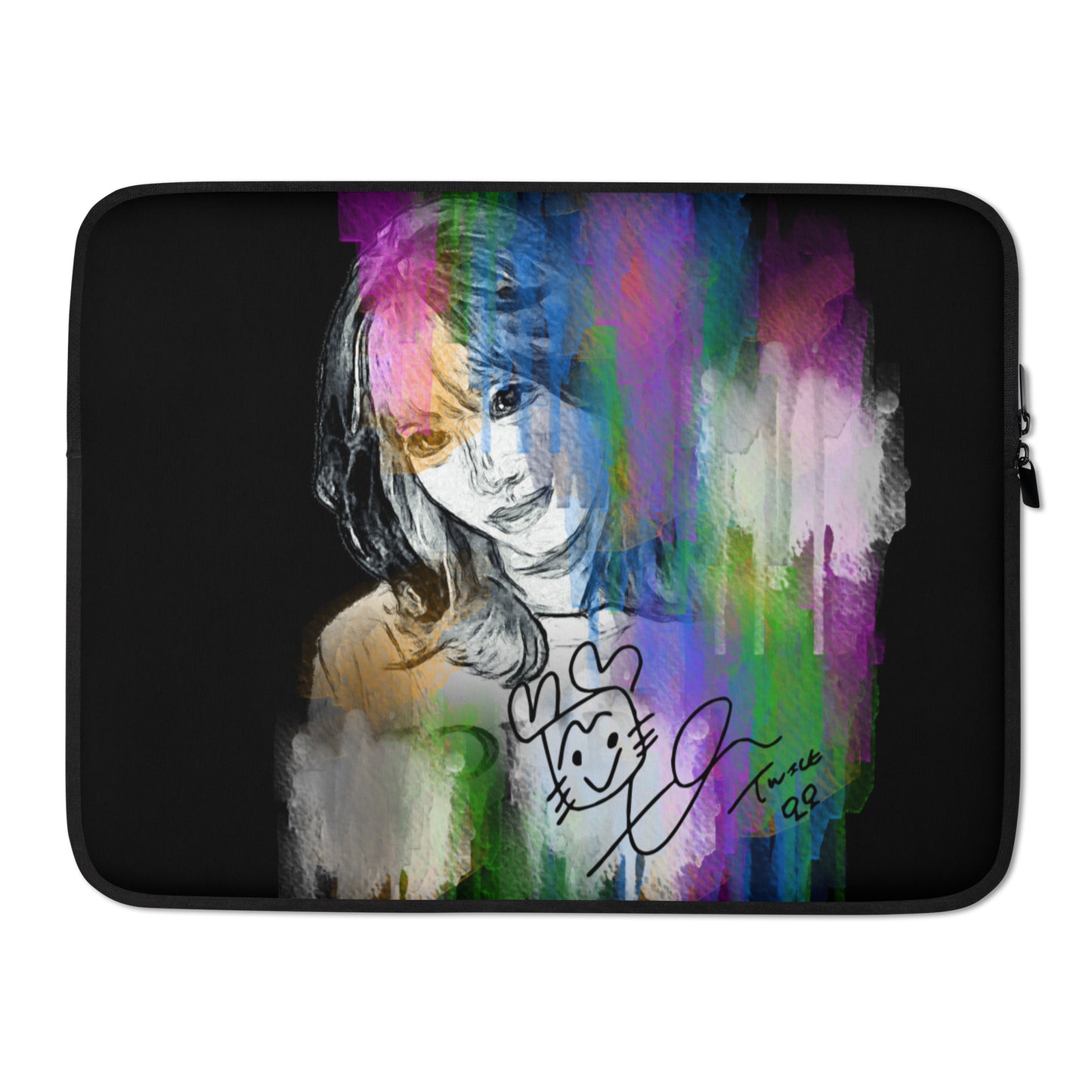 TWICE Momo , Hirai Momo Waterpaint Portrait Laptop MacBook Sleeve