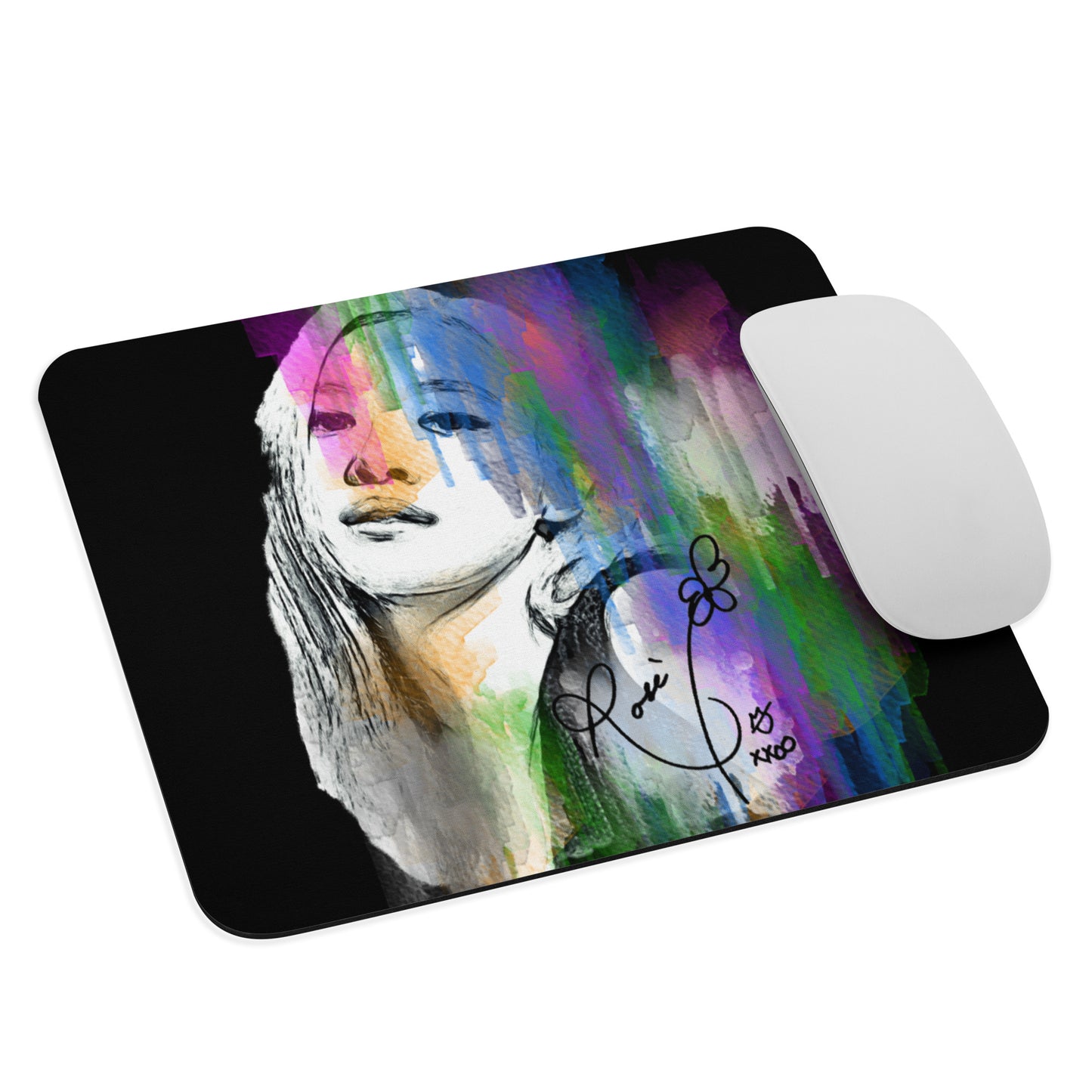 BLACKPINK Rosé, Roseanne Park Waterpaint Portrait Mouse Pad