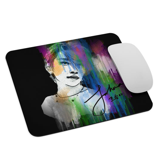 SEVENTEEN Joshua, Joshua Hong Waterpaint Portrait Mouse Pad