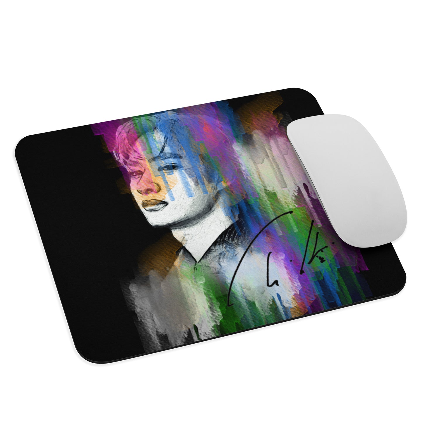 SEVENTEEN Jun, Wen Junhui Waterpaint Portrait Mouse Pad