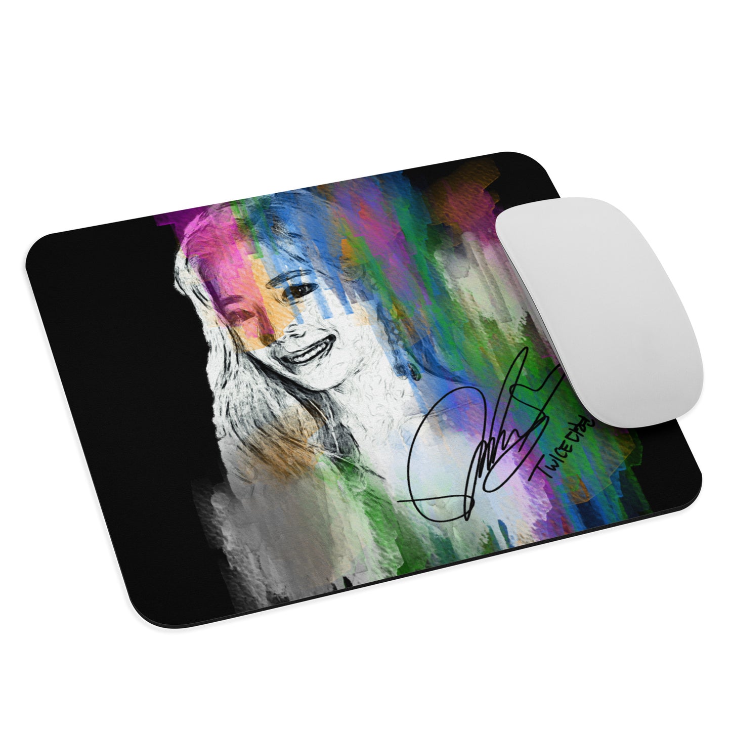 TWICE Dahyun, Kim Da Hyun Waterpaint Portrait Mouse Pad