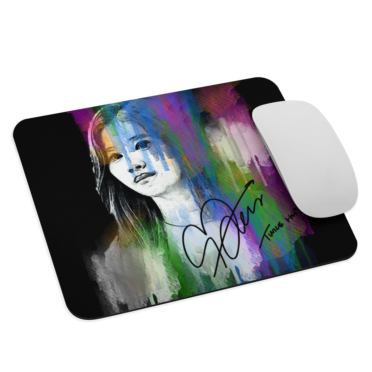 TWICE Sana, Minatozaki Sana Waterpaint Portrait Mouse Pad