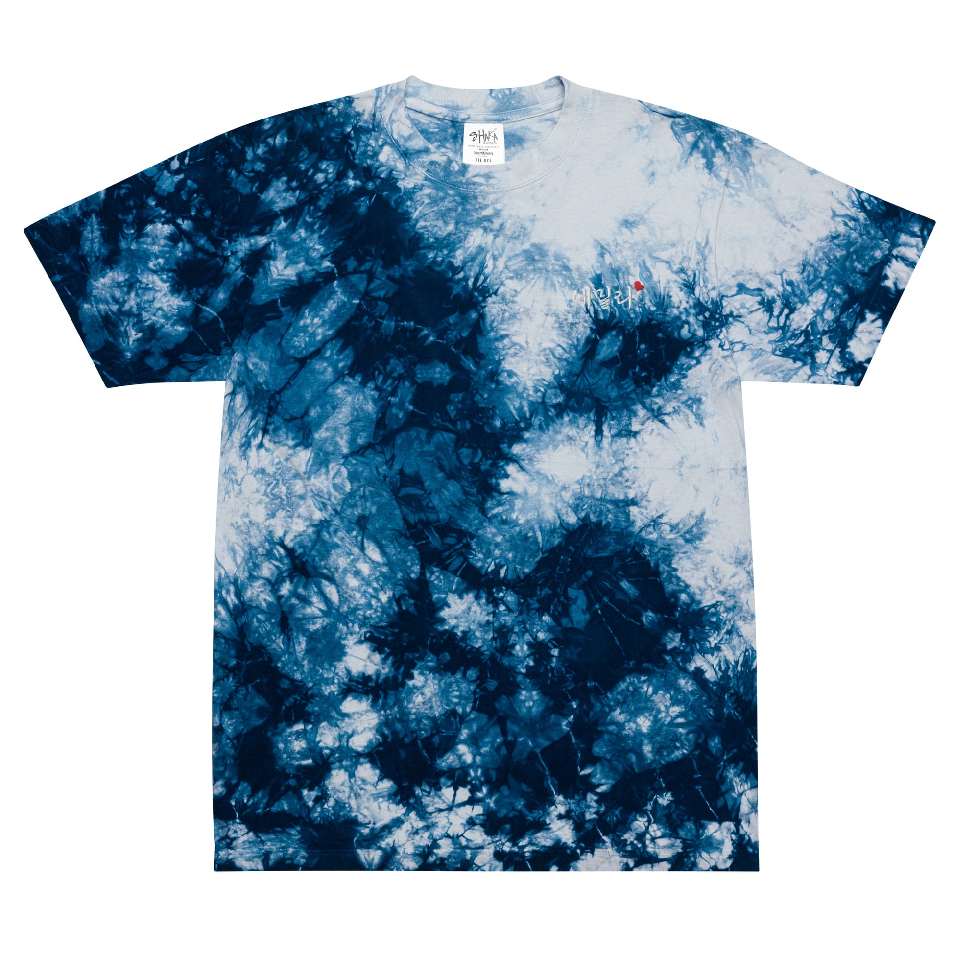 Emily in Korean Kpop Shaka Wear Embroidery Tie-Dye Unisex T-Shirt - kpophow