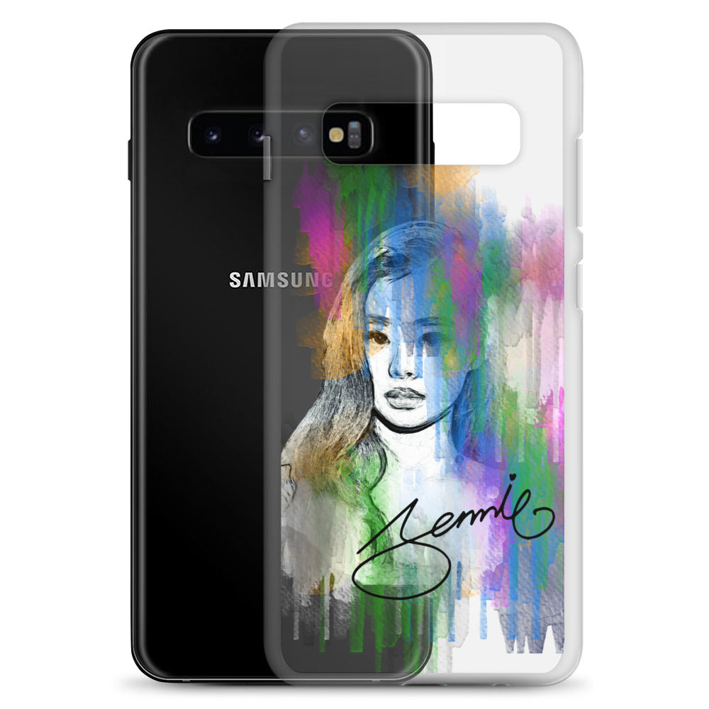 BLACKPINK Jennie, Kim Jennie Waterpaint portrait Samsung Case