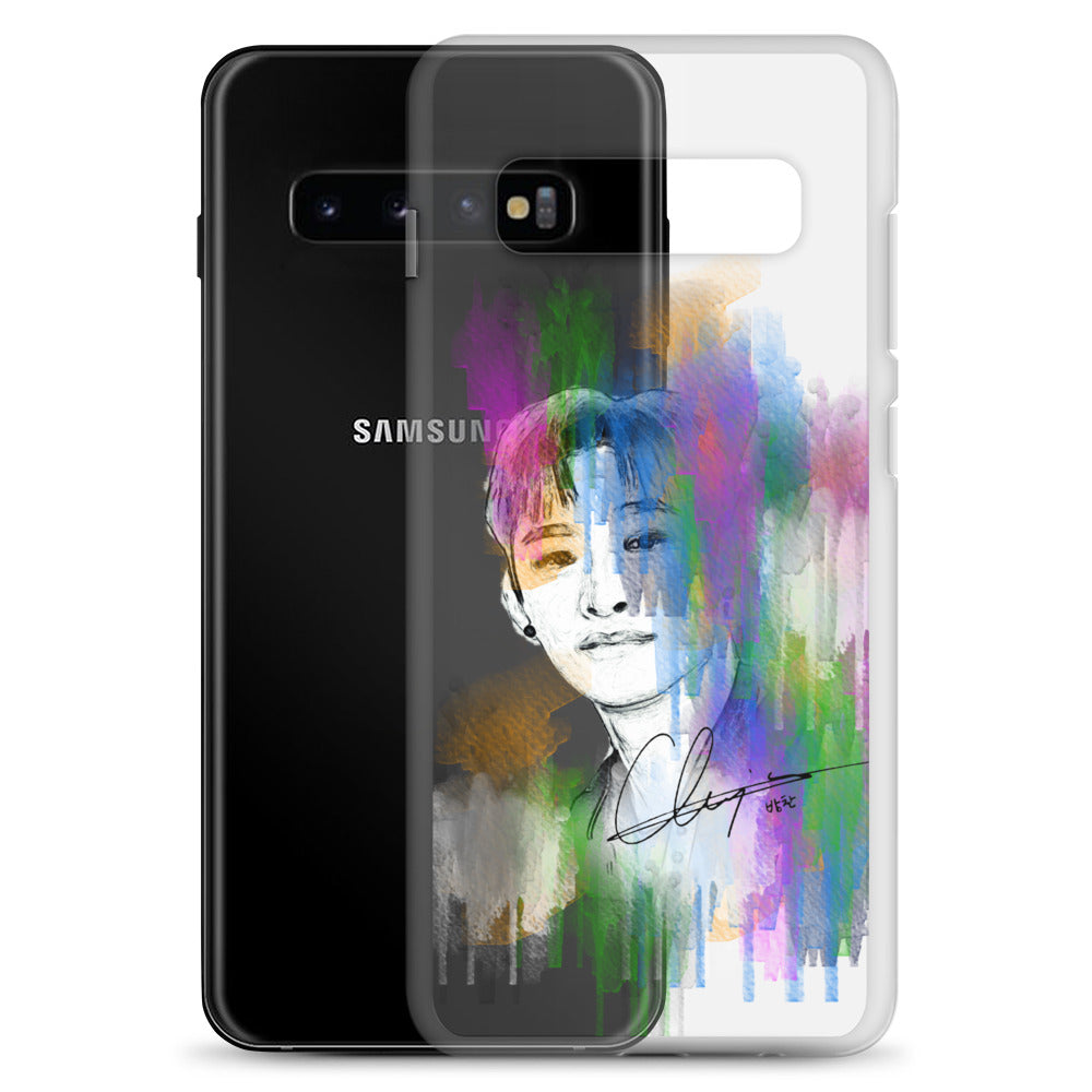 Stray Kids Bang Chan, Christopher Bang Waterpaint portrait Samsung Case