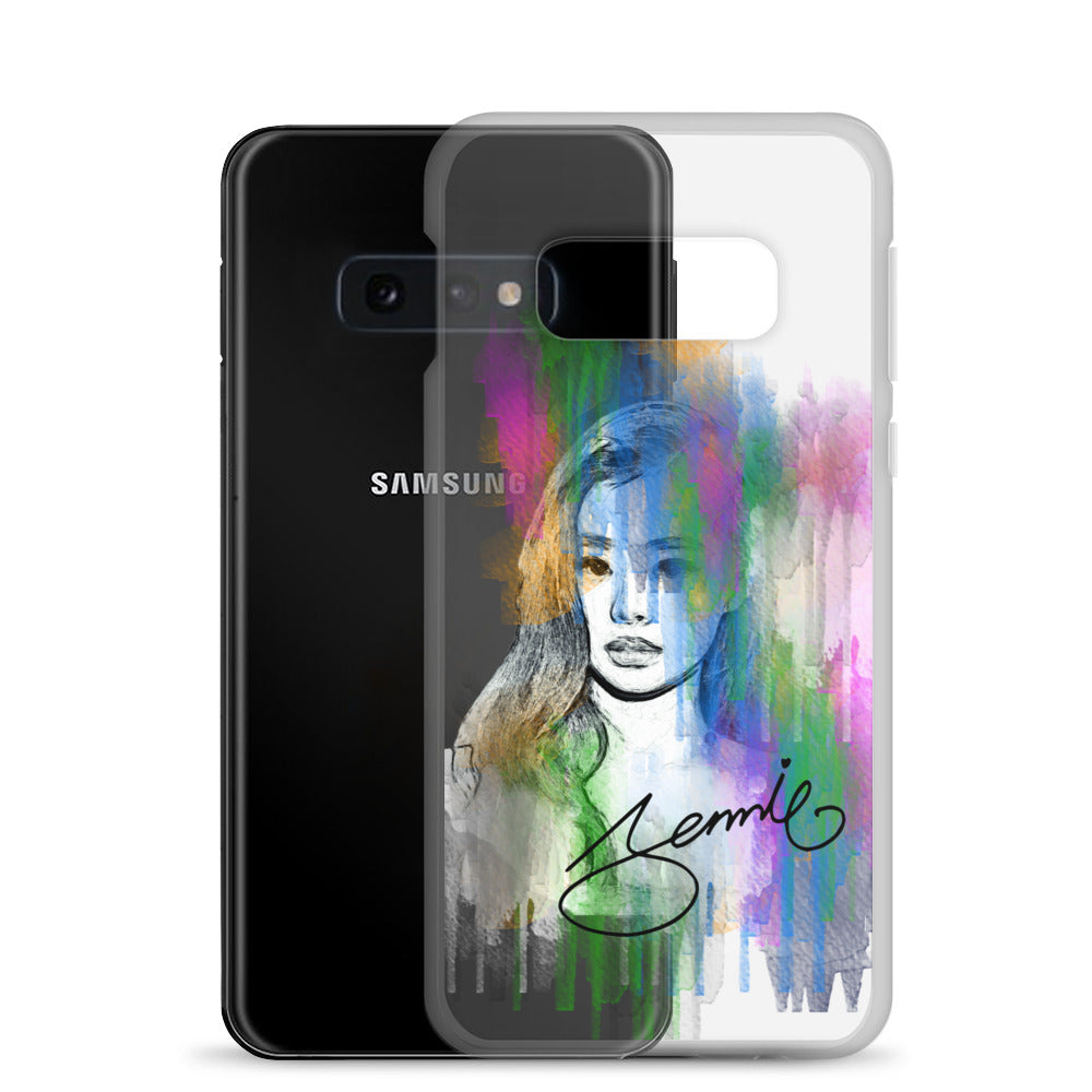 BLACKPINK Jennie, Kim Jennie Waterpaint portrait Samsung Case