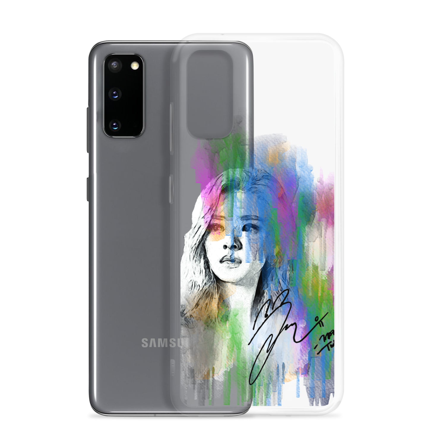 TWICE Jeongyeon, Yoo Jeong-yeon Waterpaint portrait Samsung Case