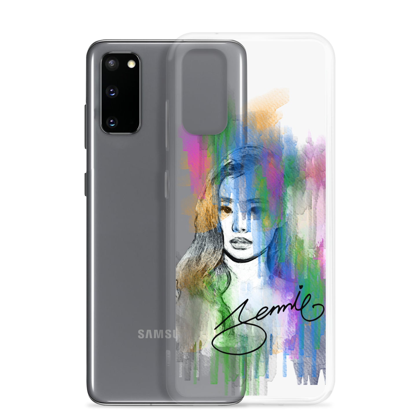 BLACKPINK Jennie, Kim Jennie Waterpaint portrait Samsung Case