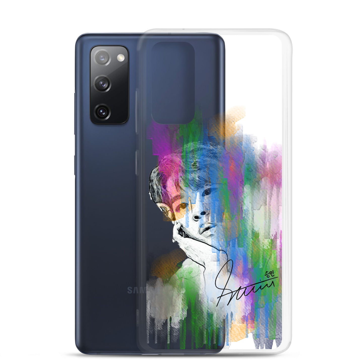 Stray Kids Seungmin, Kim Seung-min Waterpaint portrait Samsung Case