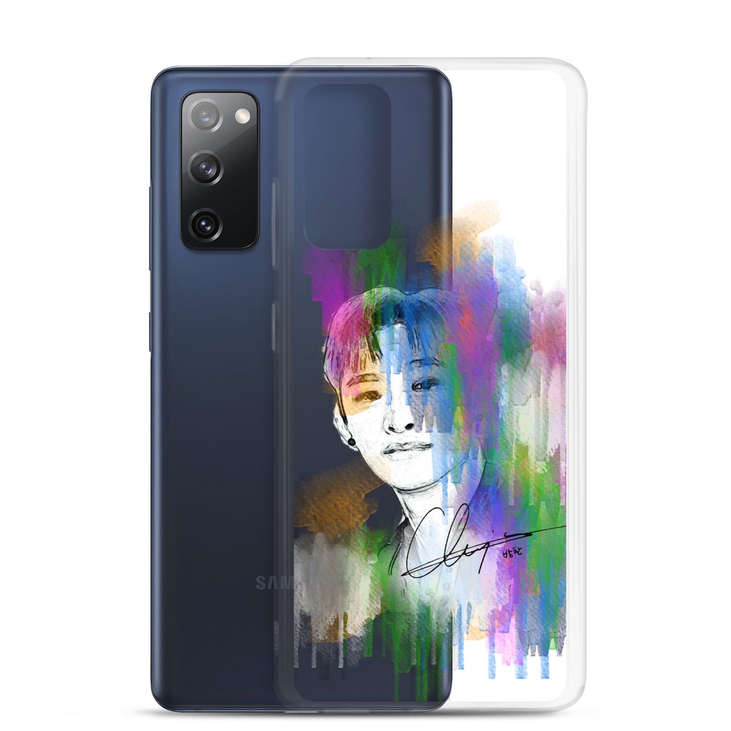 Stray Kids Bang Chan, Christopher Bang Waterpaint portrait Samsung Case