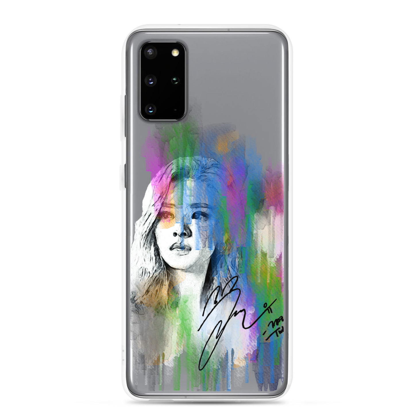 TWICE Jeongyeon, Yoo Jeong-yeon Waterpaint portrait Samsung Case