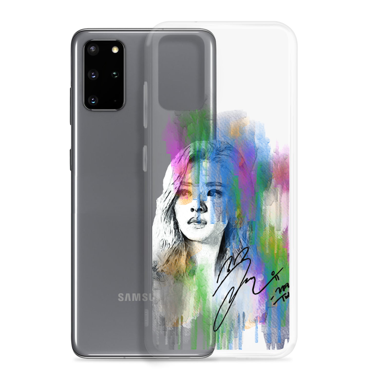 TWICE Jeongyeon, Yoo Jeong-yeon Waterpaint portrait Samsung Case