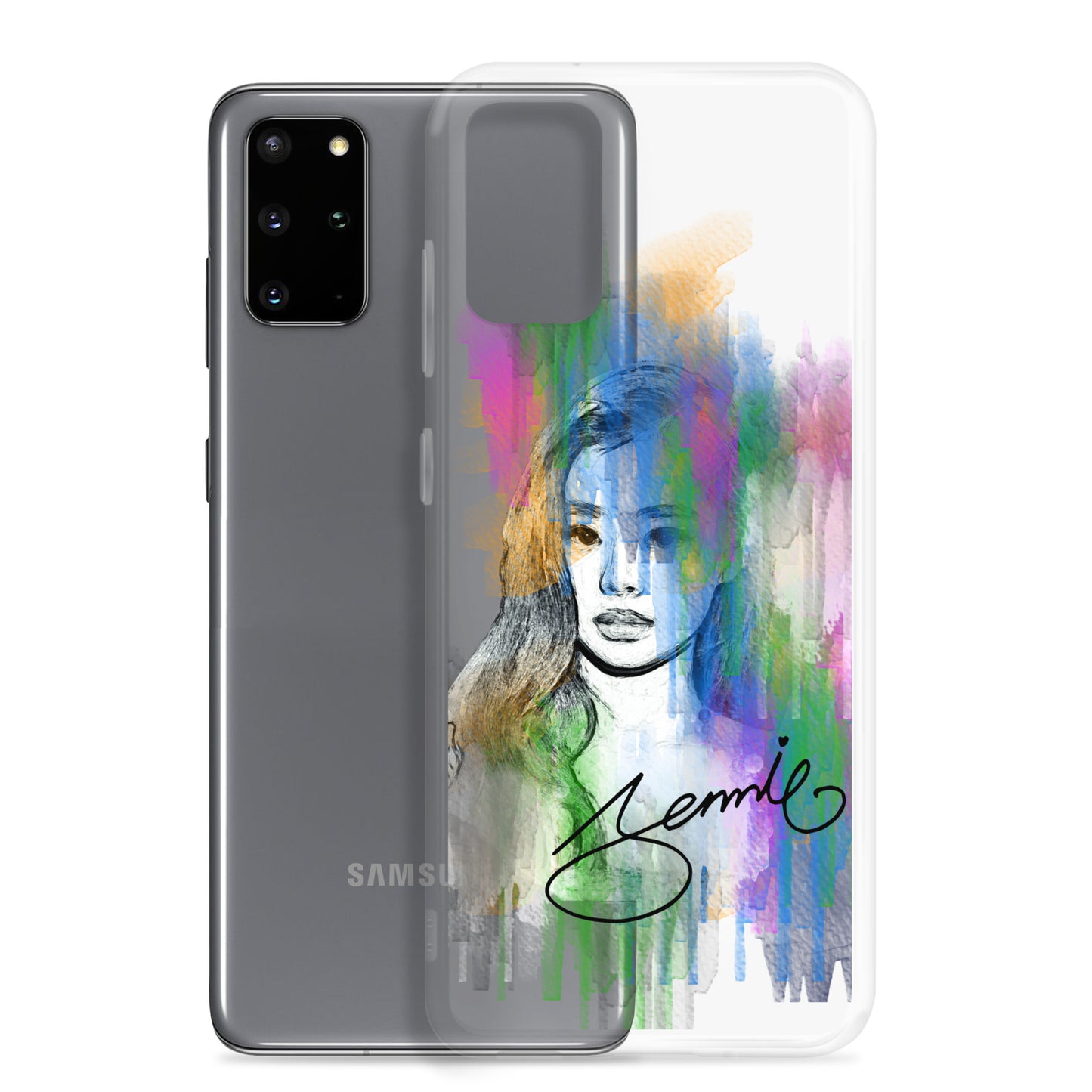 BLACKPINK Jennie, Kim Jennie Waterpaint portrait Samsung Case