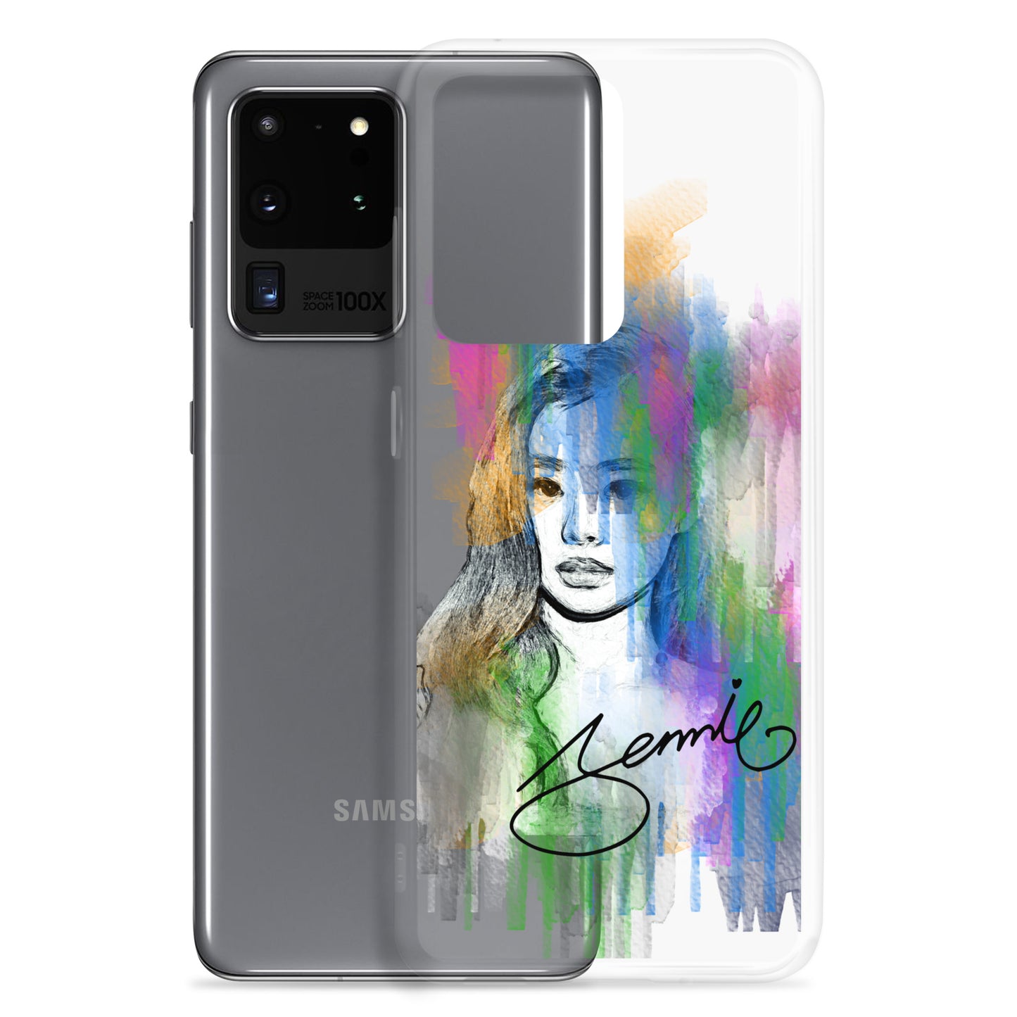 BLACKPINK Jennie, Kim Jennie Waterpaint portrait Samsung Case