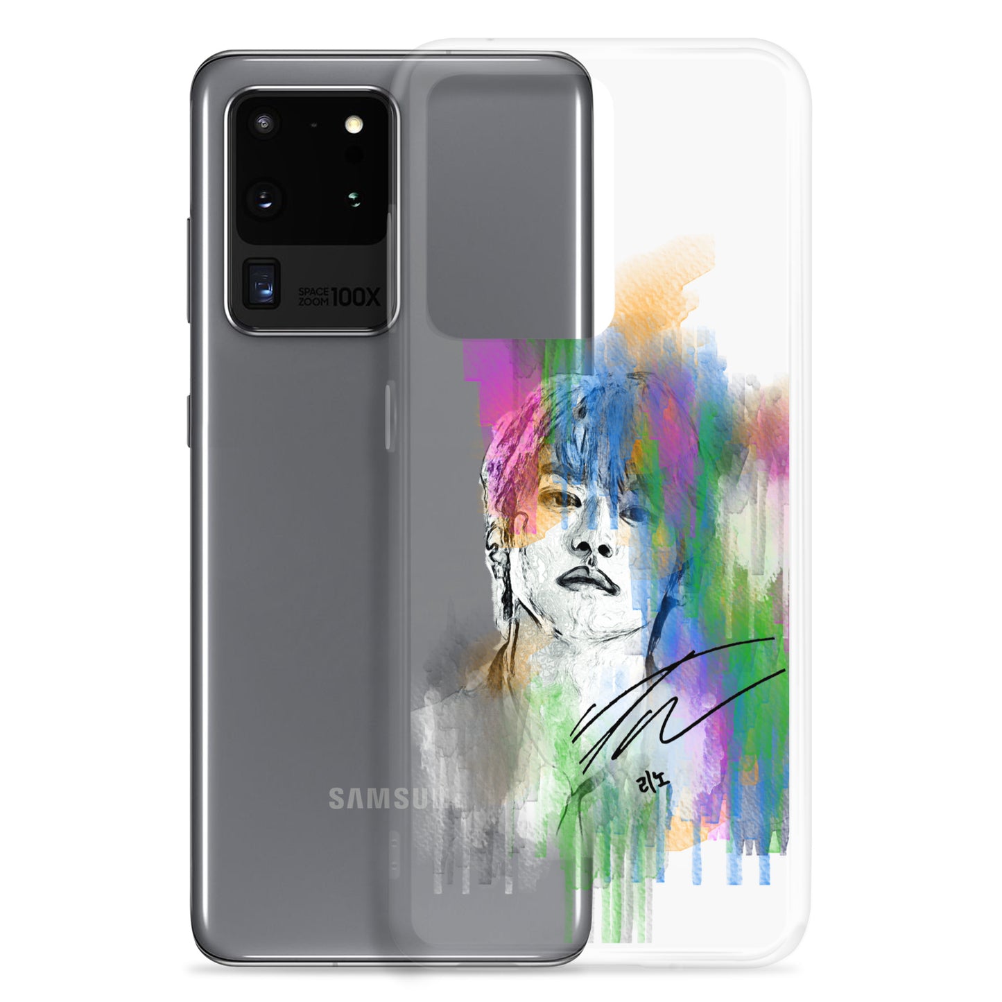 Stray Kids Lee Know, Lee Min-ho Waterpaint portrait Samsung Case