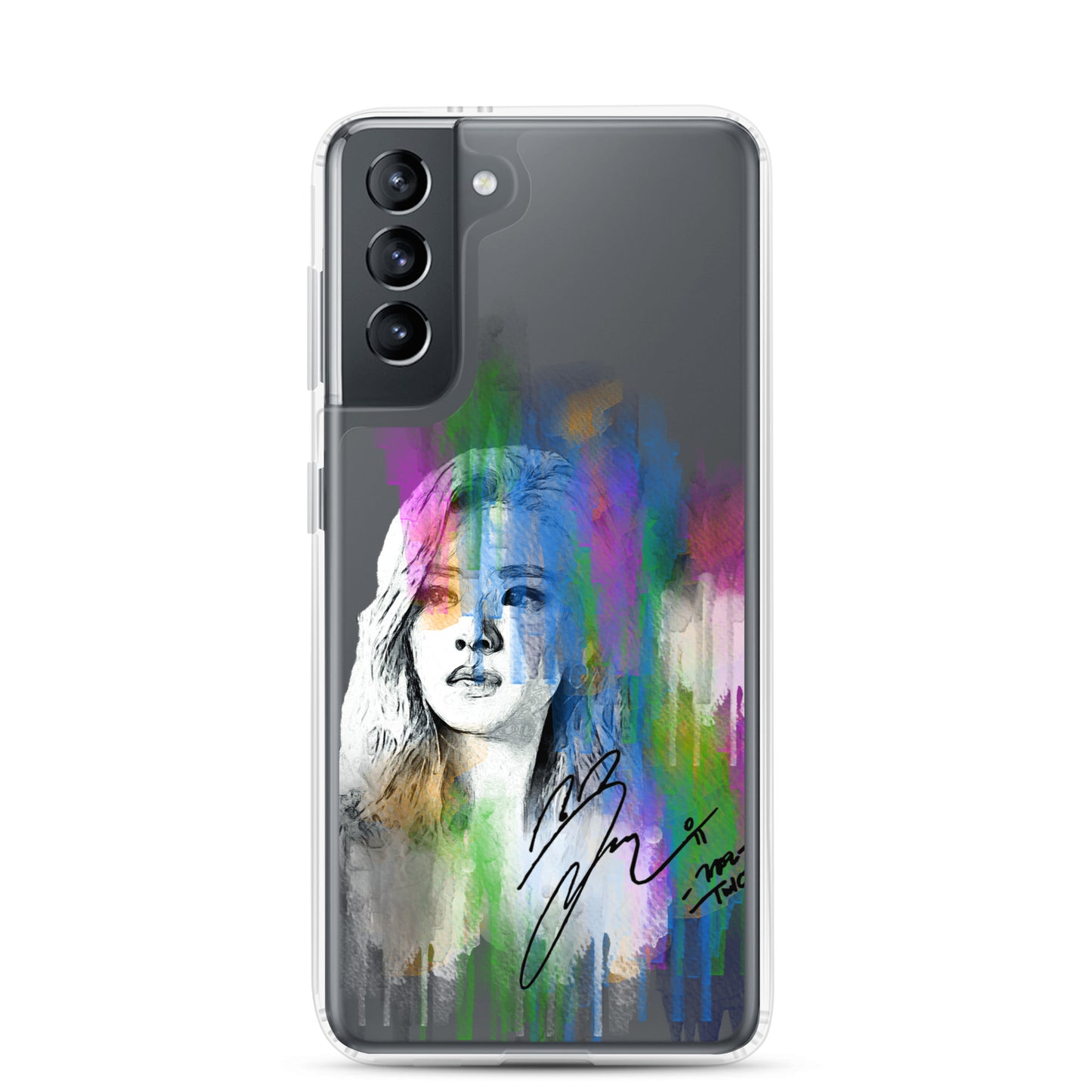 TWICE Jeongyeon, Yoo Jeong-yeon Waterpaint portrait Samsung Case