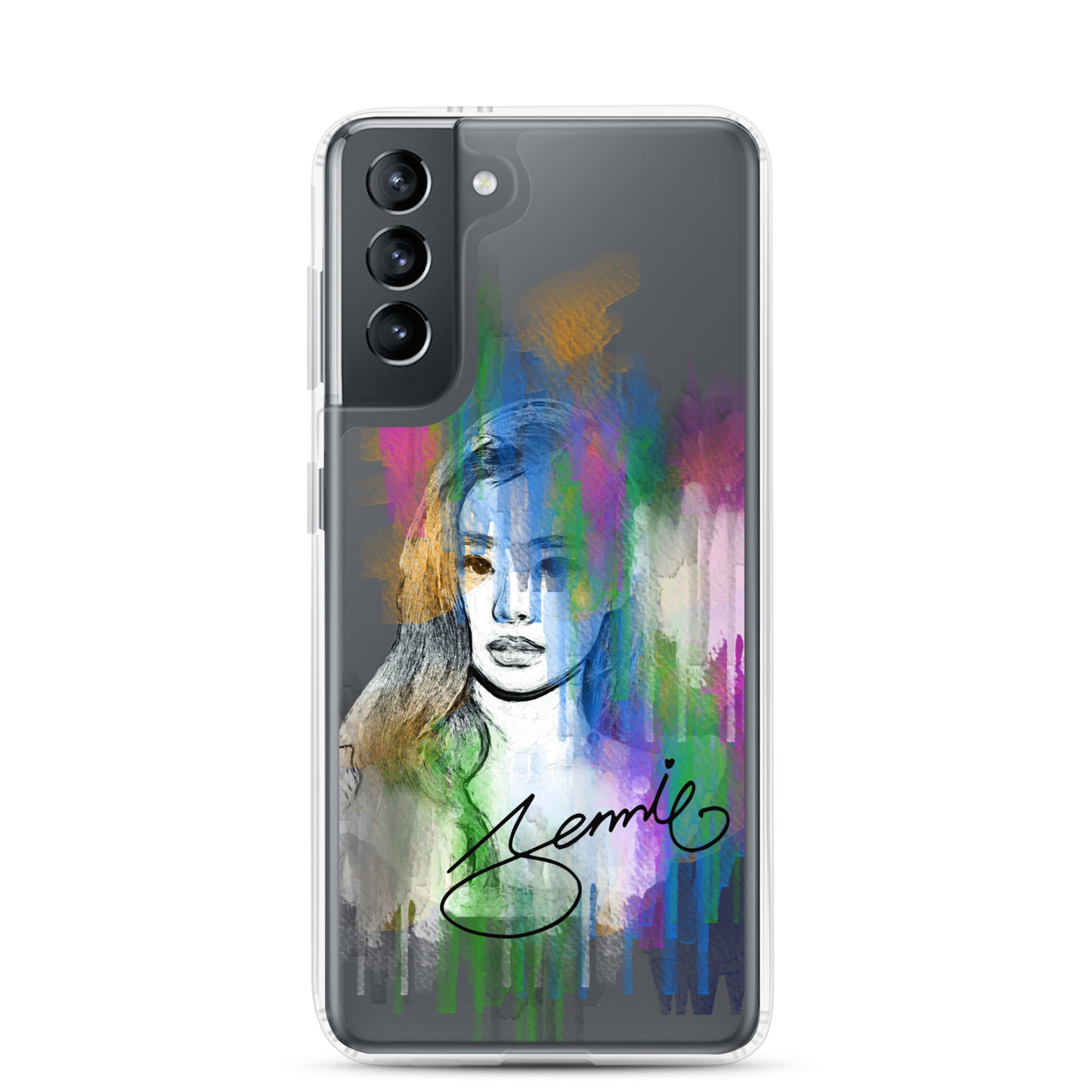 BLACKPINK Jennie, Kim Jennie Waterpaint portrait Samsung Case