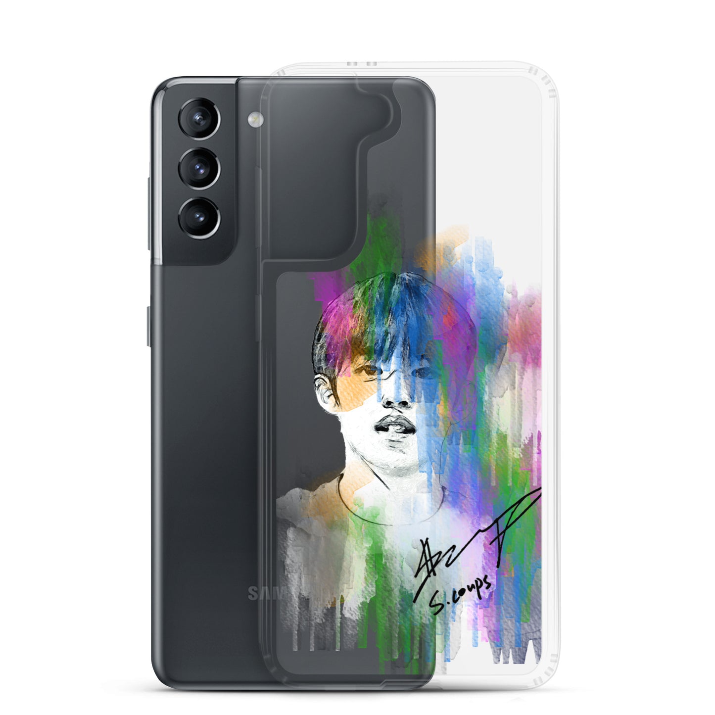 SEVENTEEN S.Coups, Choi Seung Cheol Waterpaint portrait Samsung Case