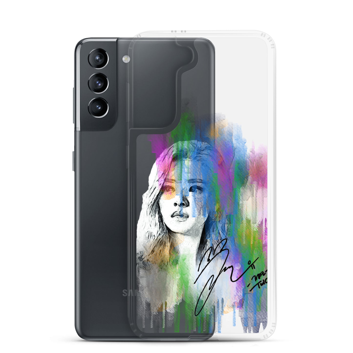 TWICE Jeongyeon, Yoo Jeong-yeon Waterpaint portrait Samsung Case