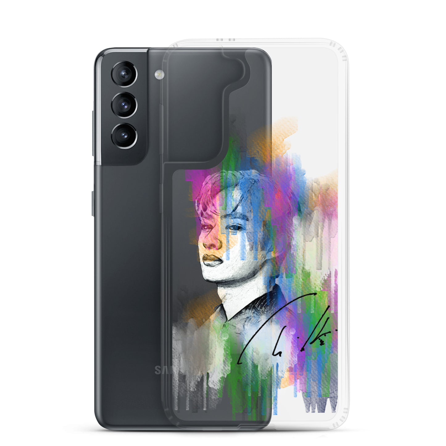 SEVENTEEN Jun, Wen Junhui Waterpaint portrait Samsung Case