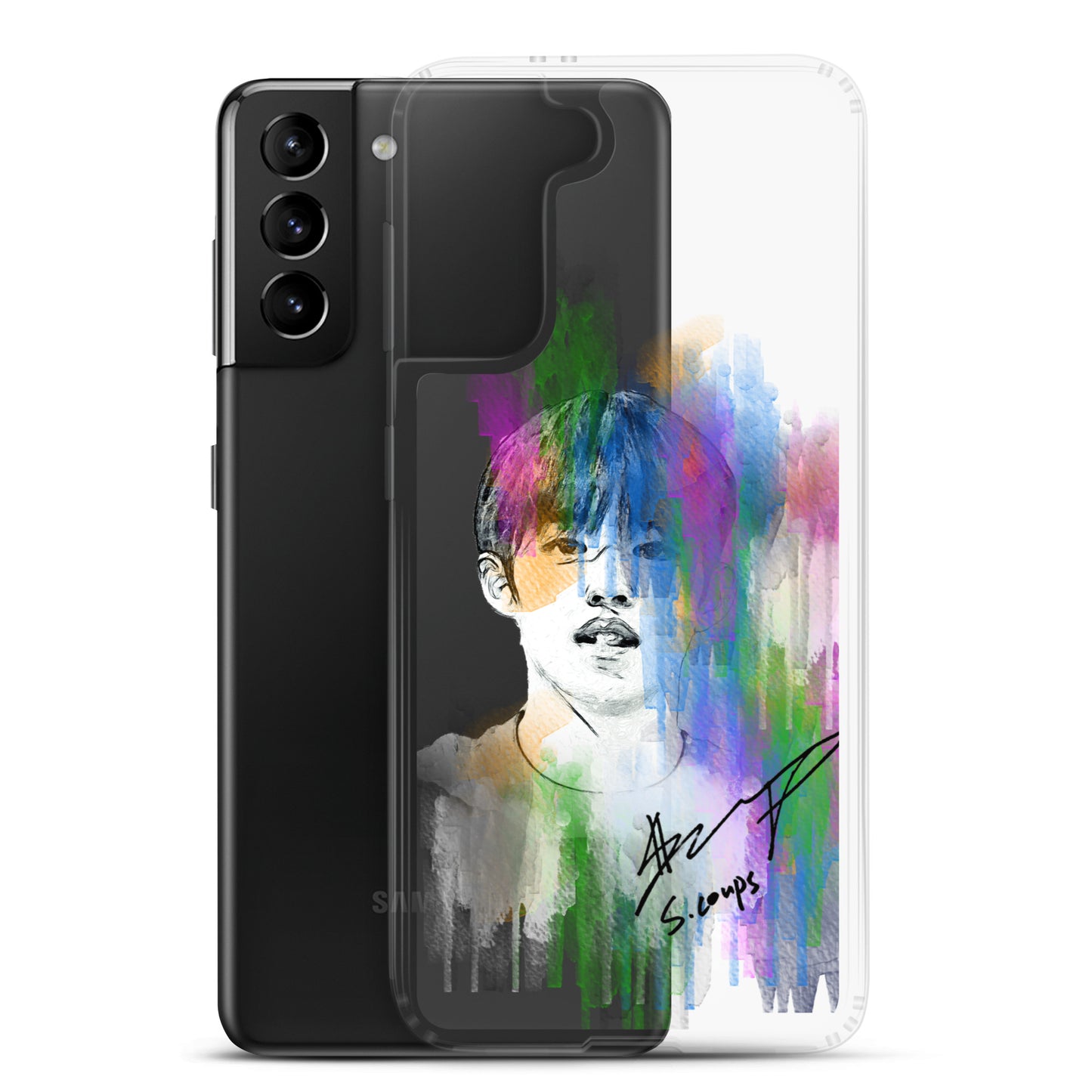 SEVENTEEN S.Coups, Choi Seung Cheol Waterpaint portrait Samsung Case