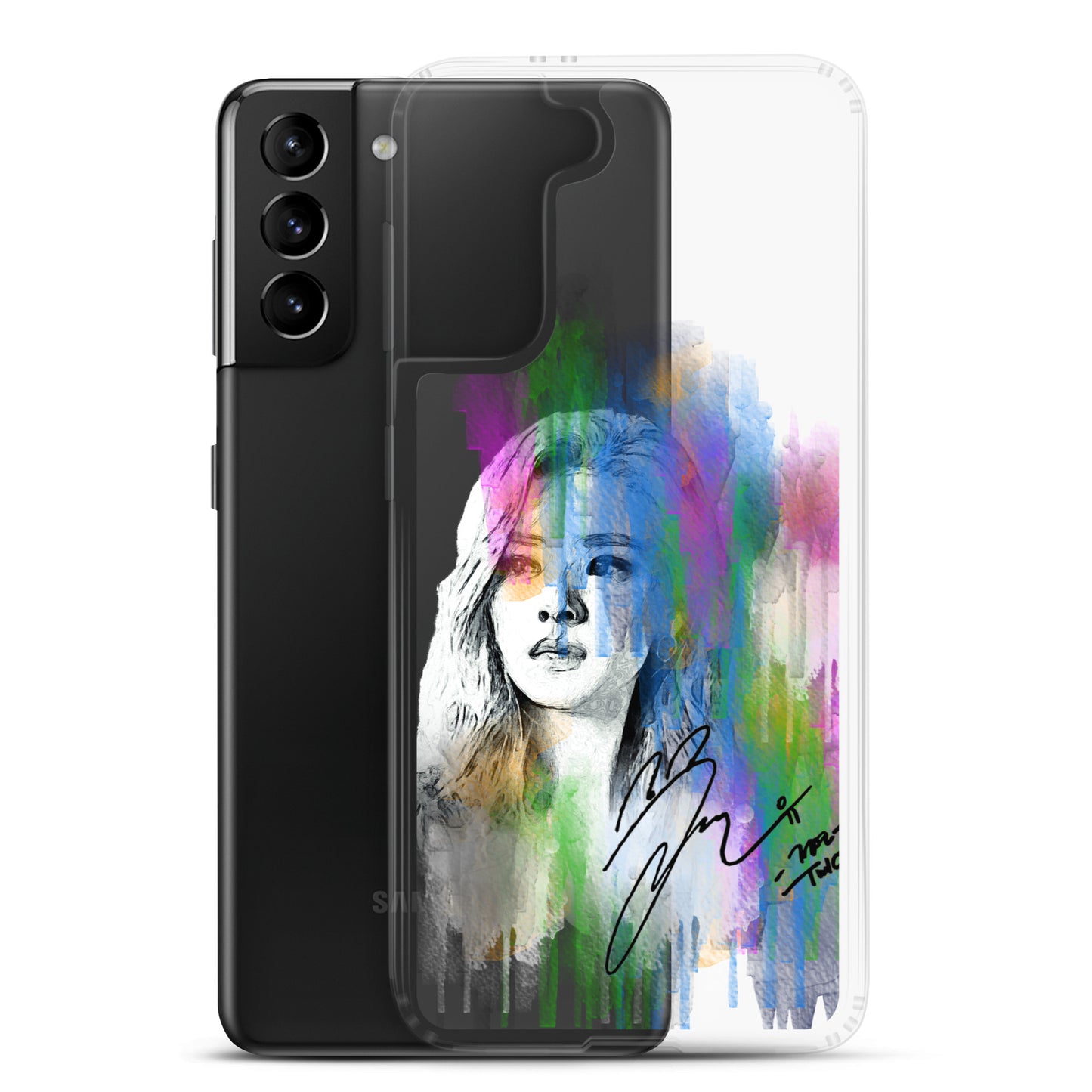 TWICE Jeongyeon, Yoo Jeong-yeon Waterpaint portrait Samsung Case