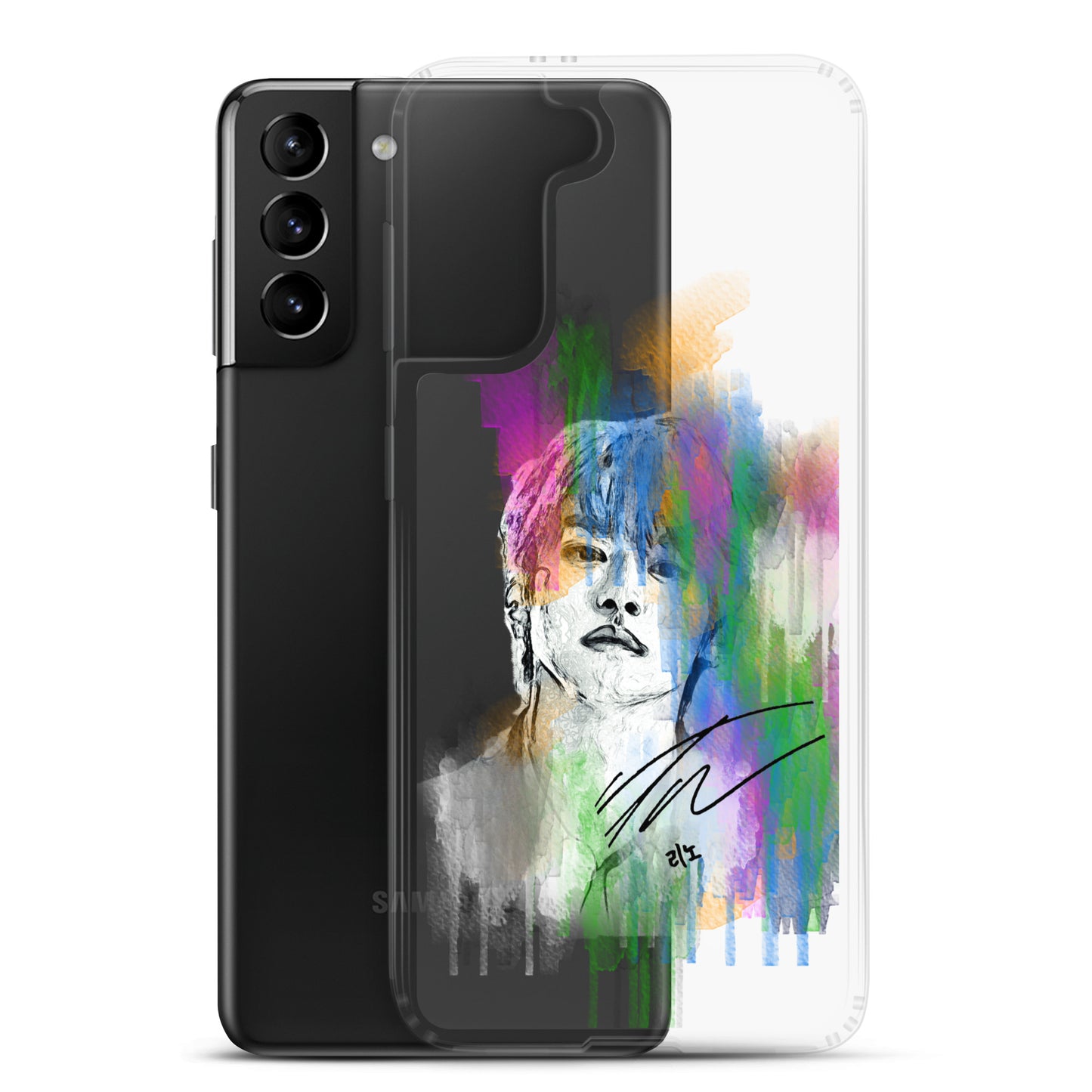 Stray Kids Lee Know, Lee Min-ho Waterpaint portrait Samsung Case