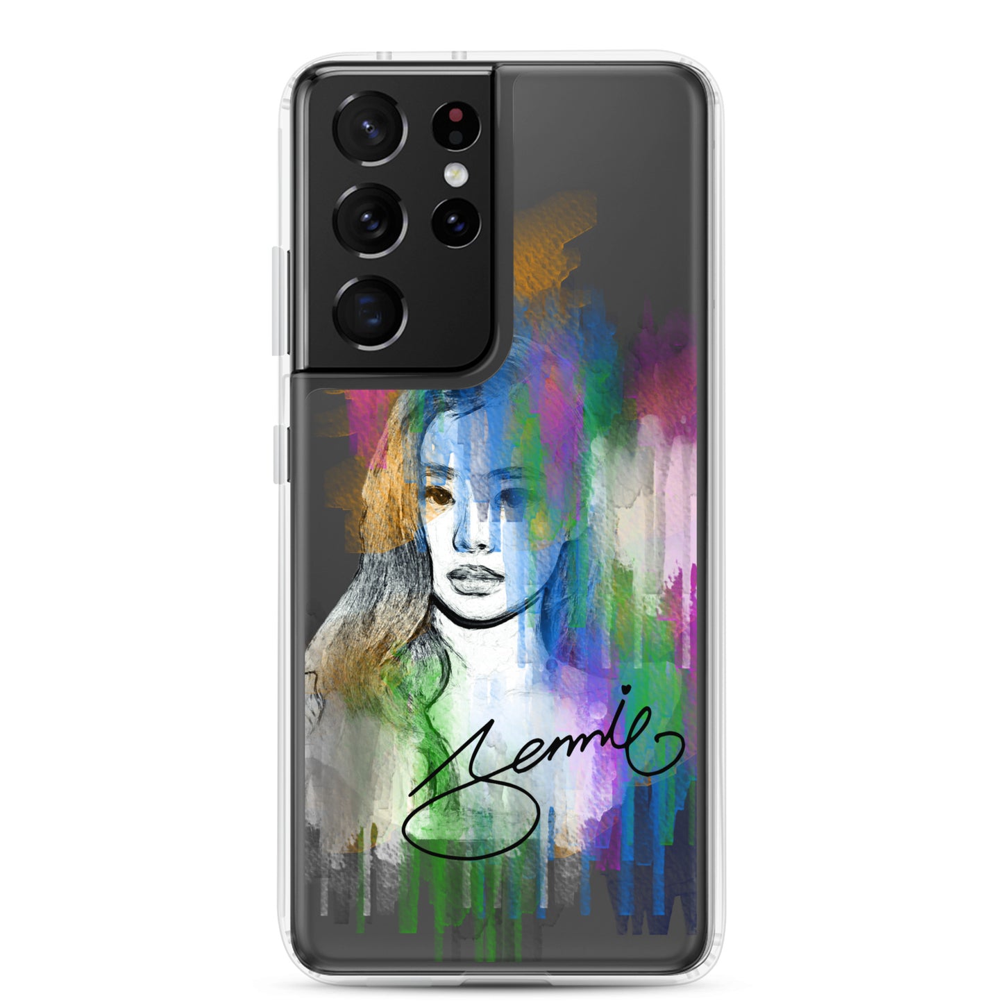 BLACKPINK Jennie, Kim Jennie Waterpaint portrait Samsung Case