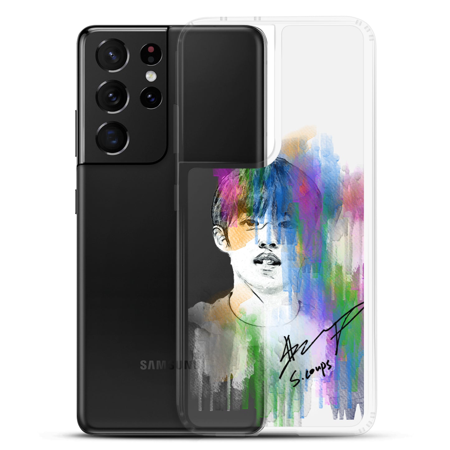 SEVENTEEN S.Coups, Choi Seung Cheol Waterpaint portrait Samsung Case