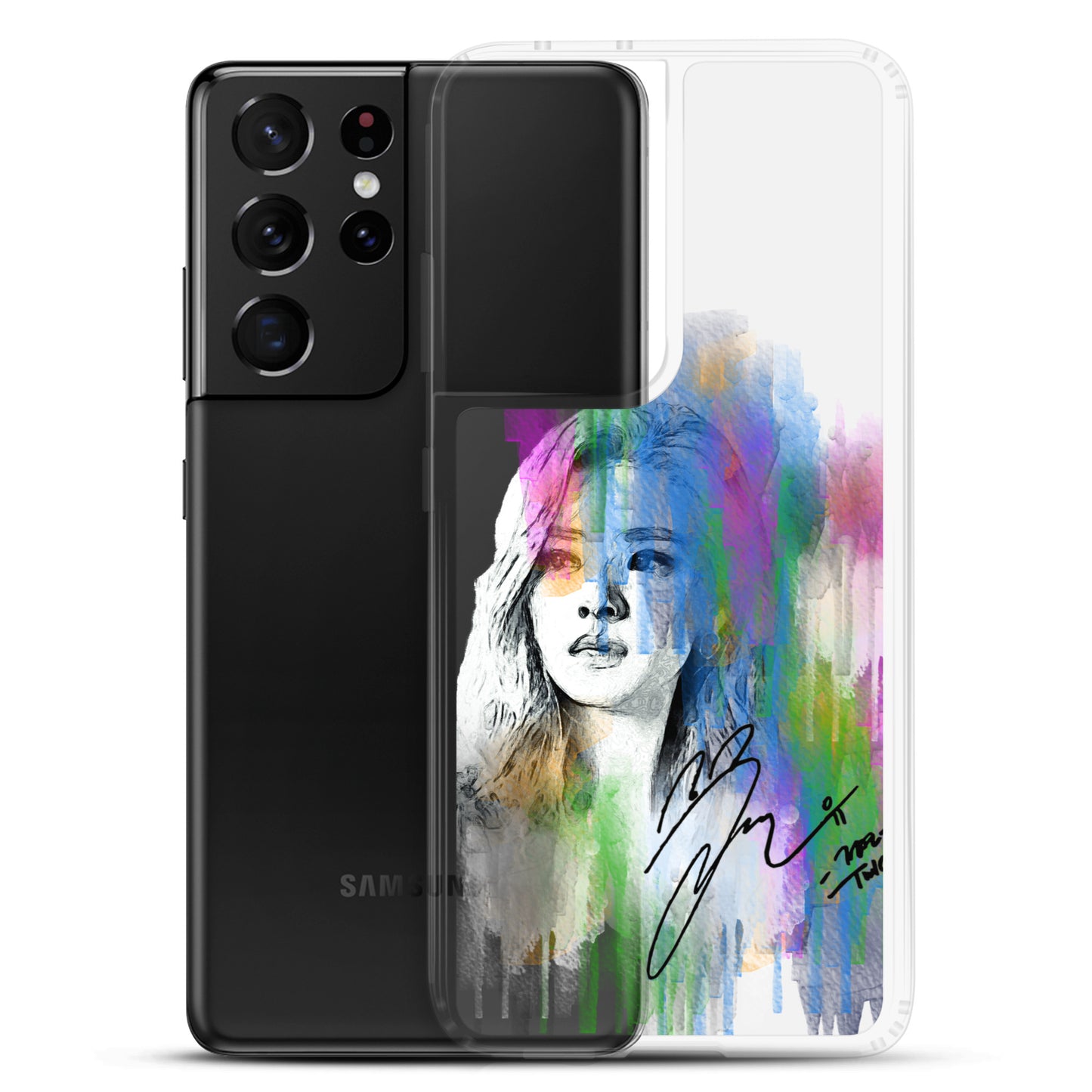 TWICE Jeongyeon, Yoo Jeong-yeon Waterpaint portrait Samsung Case