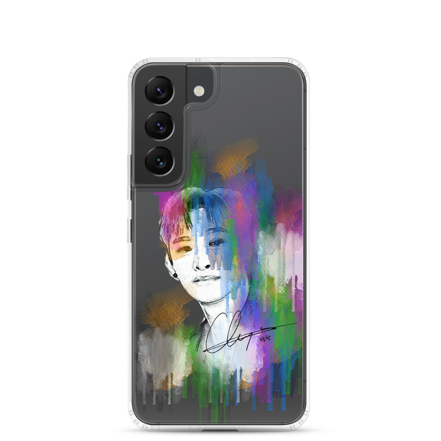 Stray Kids Bang Chan, Christopher Bang Waterpaint portrait Samsung Case