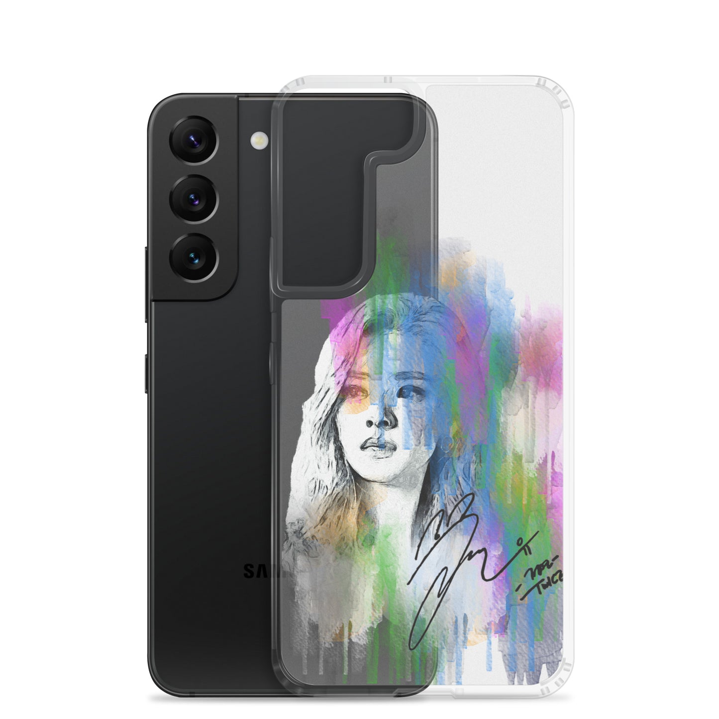 TWICE Jeongyeon, Yoo Jeong-yeon Waterpaint portrait Samsung Case