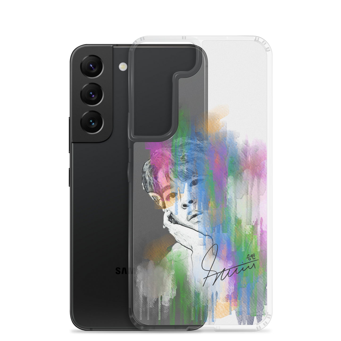 Stray Kids Seungmin, Kim Seung-min Waterpaint portrait Samsung Case