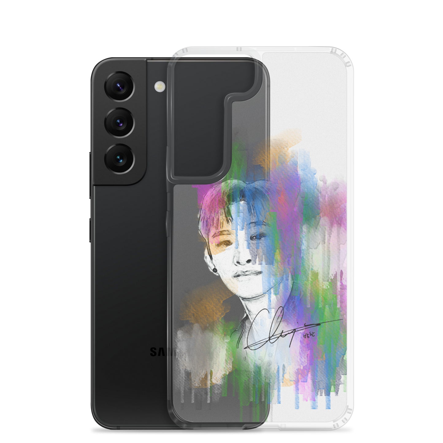 Stray Kids Bang Chan, Christopher Bang Waterpaint portrait Samsung Case