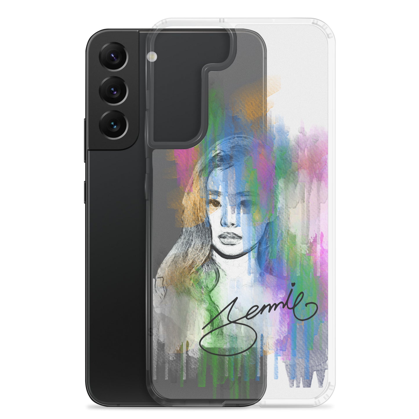 BLACKPINK Jennie, Kim Jennie Waterpaint portrait Samsung Case